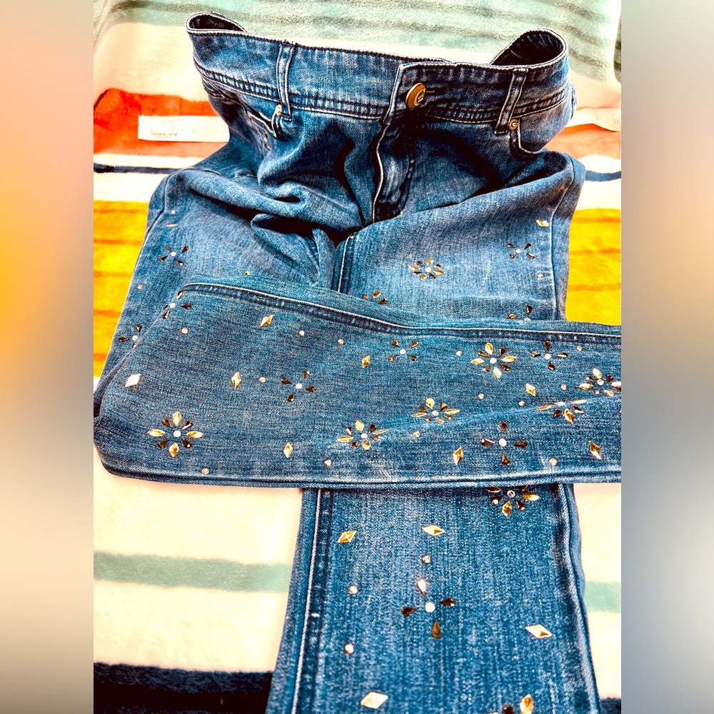 🌺C Est. 1946 Modern Denim Women's Jeans with Rhinestones🌸🌺